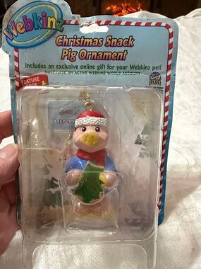 Webkinz Christmas Snack Pig Ornament